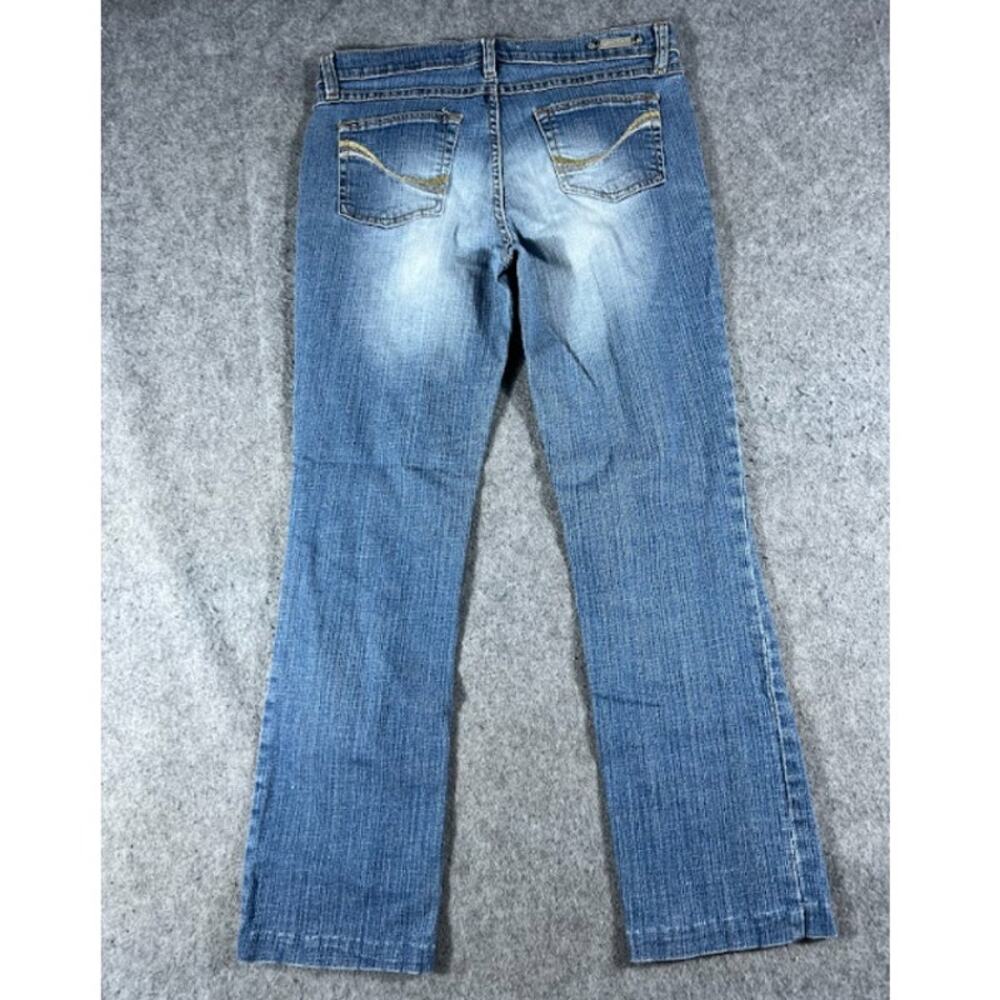 VTG Y2K Southpole Low Rise Bootcut Jeans Women 11 Blue Faded Med Wash Streetwear